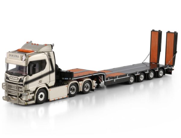 Caminhão New Scania 6x2 Carreta Prancha 1:50 WSI. - Imagem 2