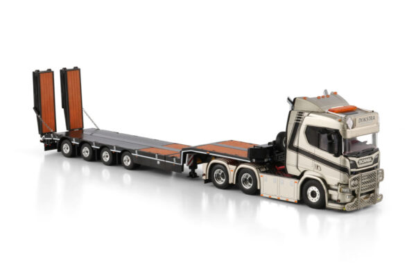 Caminhão New Scania 6x2 Carreta Prancha 1:50 WSI. - Imagem 6