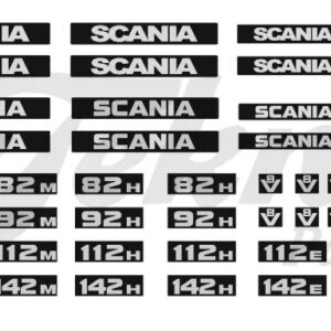 Decalque Emblemas Scania 112/142 escala 1:50 Tekno.