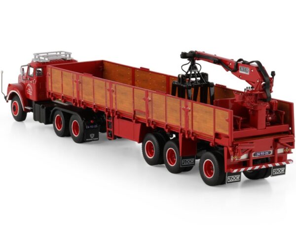 Miniatura Caminhão Scania Jacaré L110 com Carreta Munk 1:50 da WSI. - Imagem 6