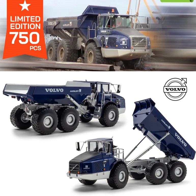 Caminhão Fora De Estrada Volvo A40d Aarsleff Motorart 1:50. - Imagem 8