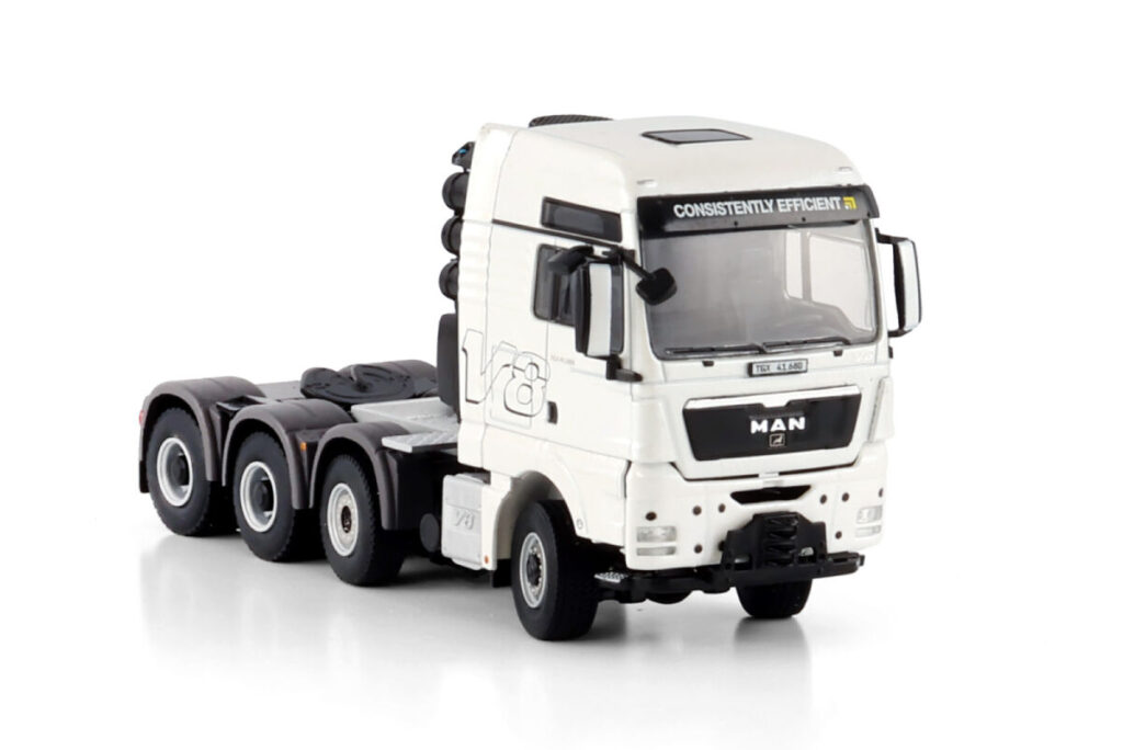 Miniatura Caminhão MAN TGX XXL 8x6 na Escala 1:50 WSI.