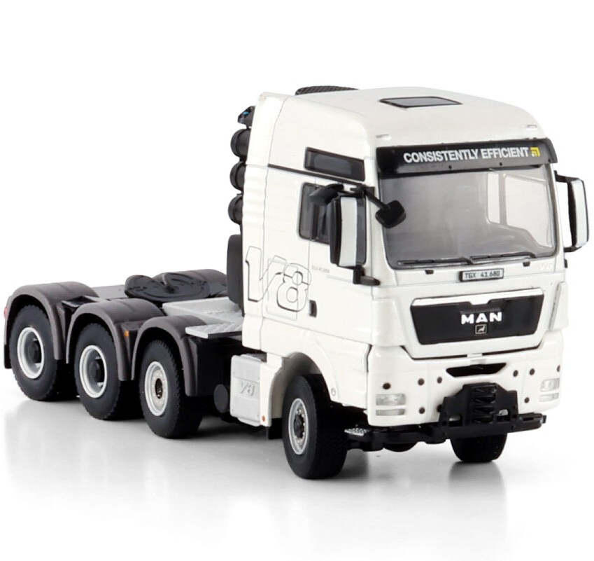 Miniatura Caminhão MAN TGX XXL 8x6 na Escala 1:50 WSI.