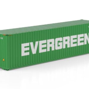 Miniatura Container 40 pés da Evergreen na escala 1:50 da WSI.