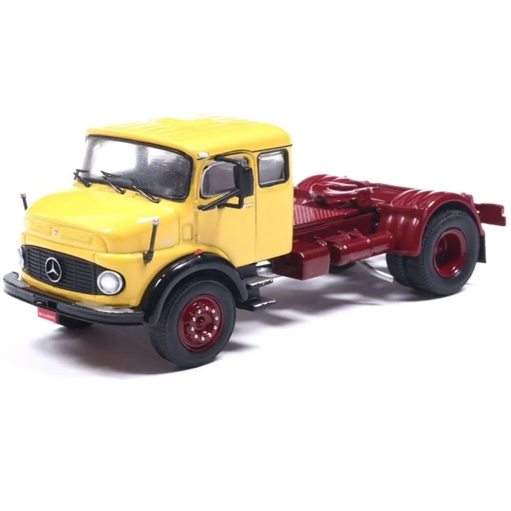 Miniatura Caminhão Mercedes Benz LS1519 1980 BRClassics na escala 1:64.