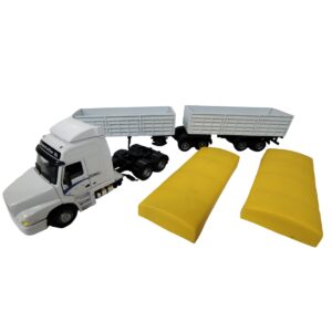 Caminhão Volvo NH12 Cararama Série 25 anos Com Bitrem Original Arpra 1:50 USADO.