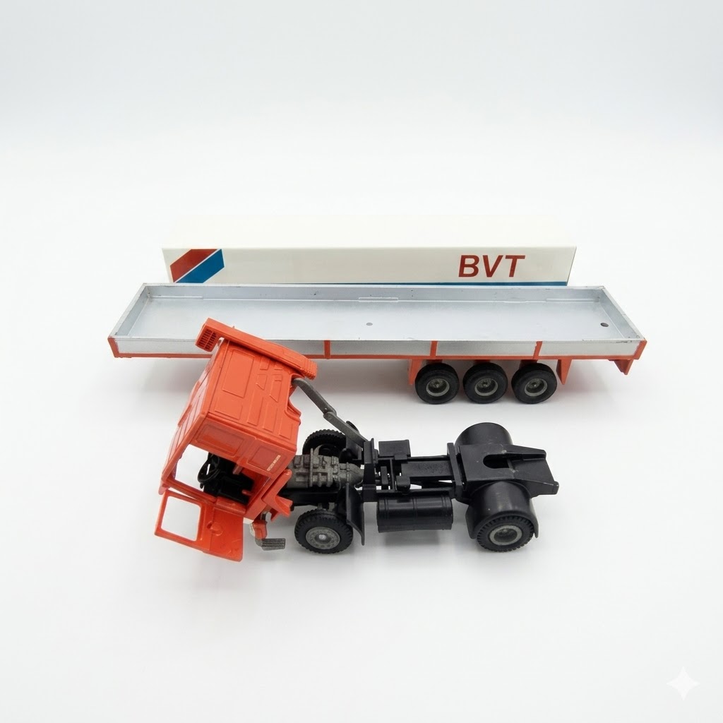 Caminhão Volvo F10 Carreta Carga Seca 1:50 Tekno - USADO. - Imagem 7