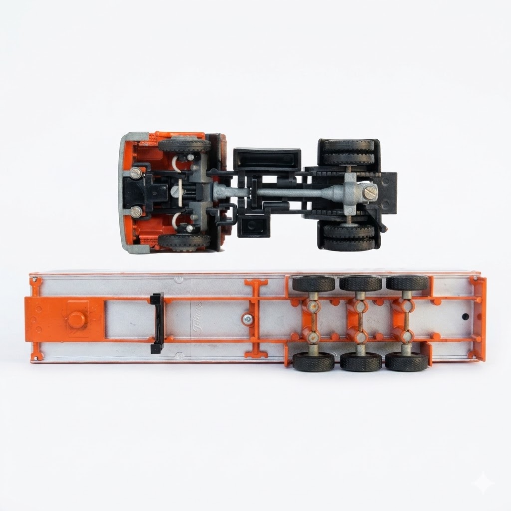Caminhão Volvo F10 Carreta Carga Seca 1:50 Tekno - USADO. - Imagem 9