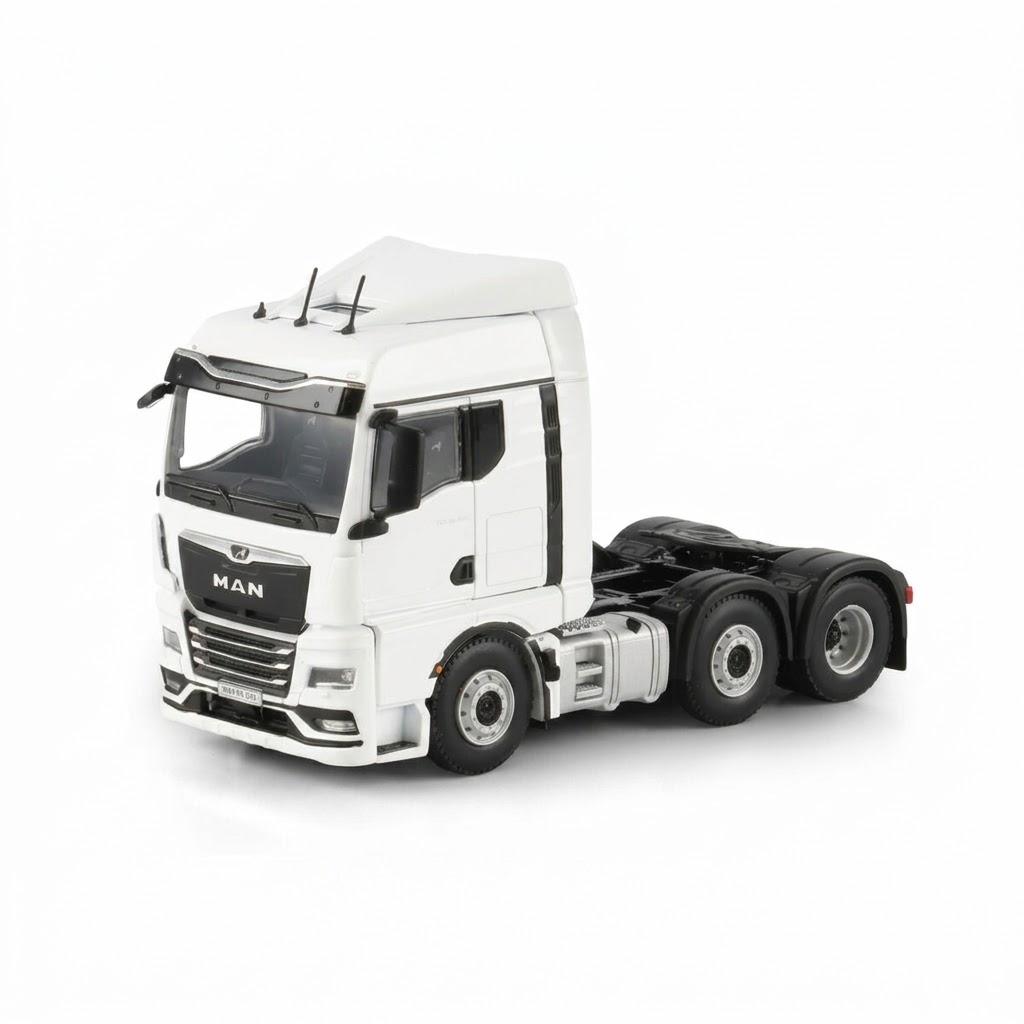Miniatura Caminhão MAN 6x2 Europeu TGX 18.480, na escala 1:50 da WSI.