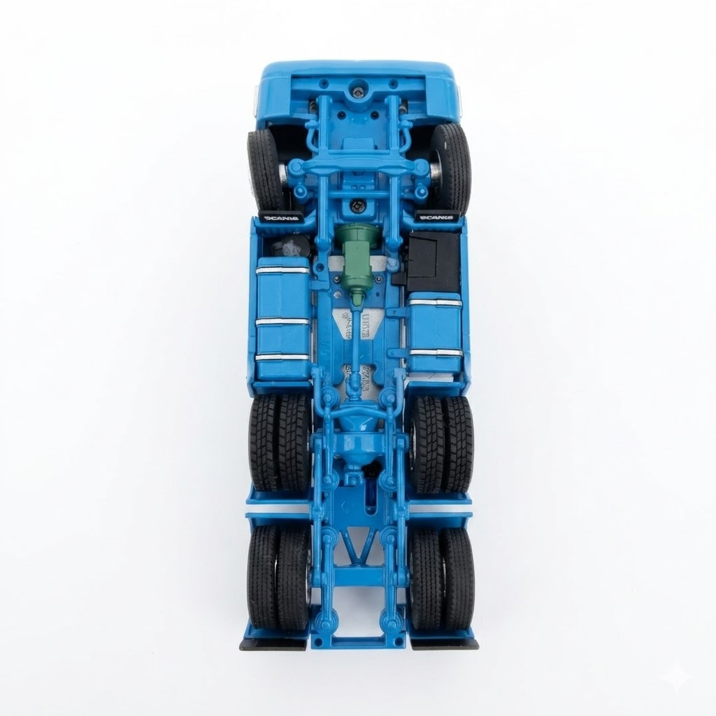Miniatura Caminhão 143M Scania 6x2 na escala 1:50 da WSI - USADO. - Imagem 9