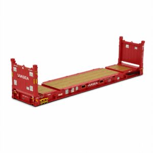 Miniatura Container 40 pés Flatrack da VIASEA na escala 1:50 da Tekno.