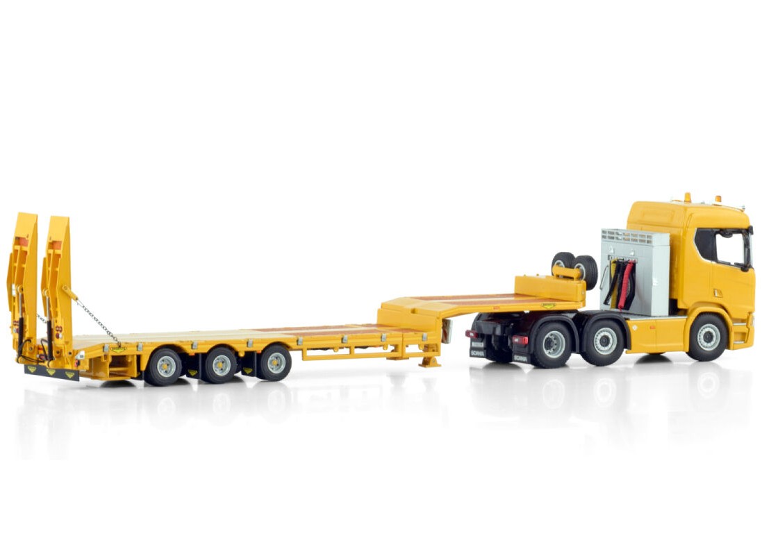 Caminhão Scania R530 com Carreta Prancha na Escala 1:50 da WSI. - Imagem 3