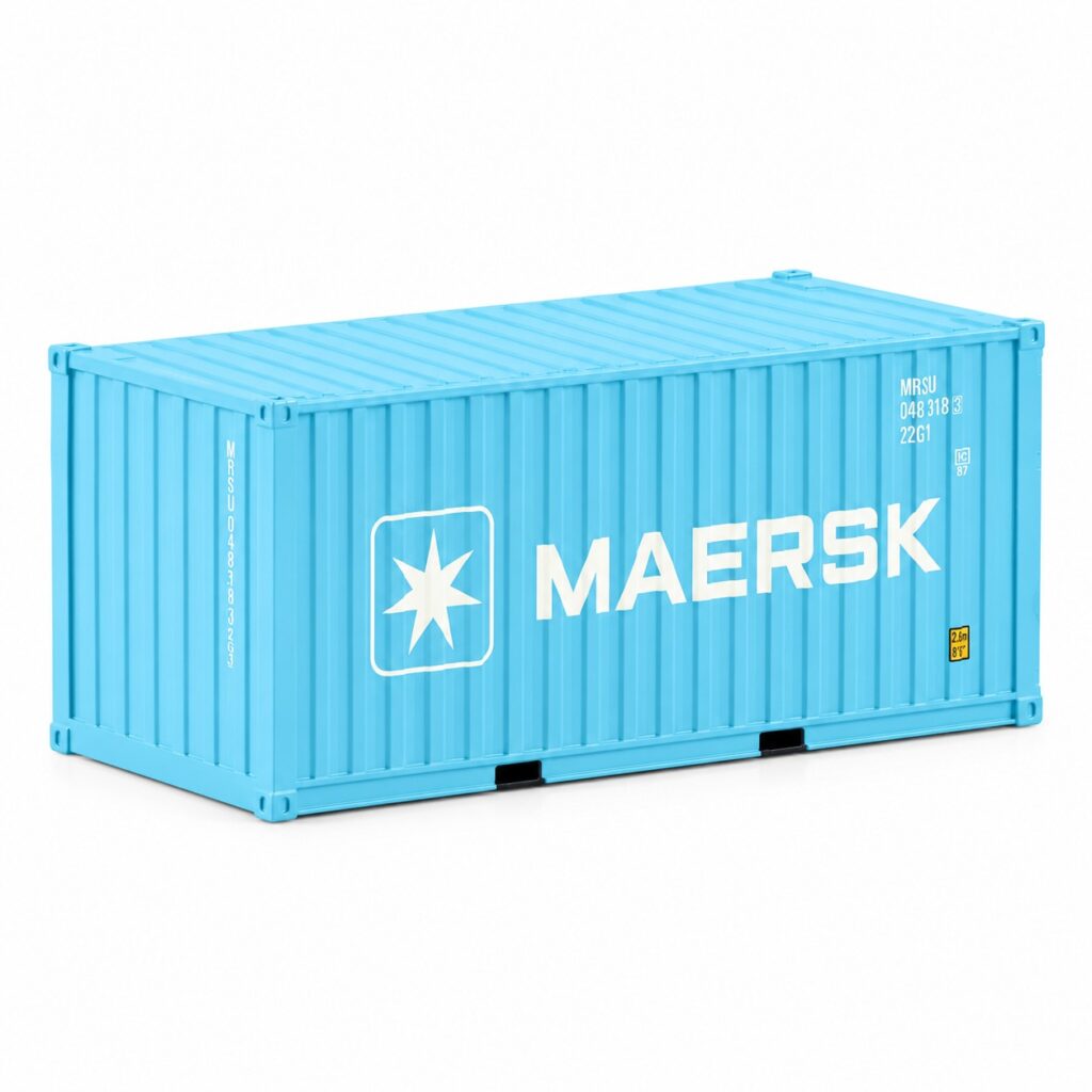 PRÉ-VENDA - Miniatura Container 20 Pés MAERSK na escala 1:50 da WSI.