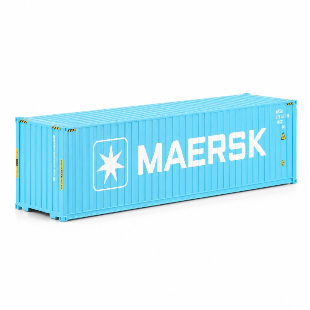 PRÉ-VENDA - Miniatura Container 40 Pés MAERSK na escala 1:50 da WSI.